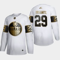 Edmonton Edmonton Oilers #29 Leon Draisaitl Men's Adidas White Golden Edition Limited Stitched NHL Jersey