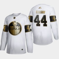 Edmonton Edmonton Oilers #44 Zack Kassian Men's Adidas White Golden Edition Limited Stitched NHL Jersey