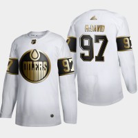 Edmonton Edmonton Oilers #97 Connor McDavid Men's Adidas White Golden Edition Limited Stitched NHL Jersey