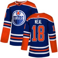 Adidas Edmonton Oilers #18 James Neal Royal Alternate Authentic Stitched NHL Jersey
