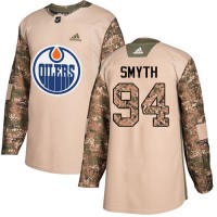 Adidas Edmonton Oilers #94 Ryan Smyth Camo Authentic 2017 Veterans Day Stitched NHL Jersey