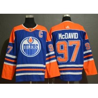 Adidas Edmonton Oilers #97 Connor McDavid Royal Blue Alternate Authentic Stitched NHL Jersey