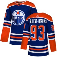 Adidas Edmonton Oilers #93 Ryan Nugent-Hopkins Royal Alternate Authentic Stitched NHL Jersey