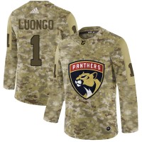 Adidas Florida Panthers #1 Roberto Luongo Camo Authentic Stitched NHL Jersey