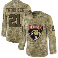 Adidas Florida Panthers #21 Vincent Trocheck Camo Authentic Stitched NHL Jersey