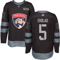 Adidas Florida Panthers #5 Aaron Ekblad Black 1917-2017 100th Anniversary Stitched NHL Jersey