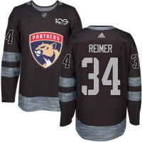 Adidas Florida Panthers #34 James Reimer Black 1917-2017 100th Anniversary Stitched NHL Jersey