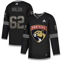 Adidas Florida Panthers #62 Denis Malgin Black Authentic Classic Stitched NHL Jersey