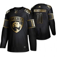 Adidas Florida Panthers #11 Jonathan Huberdeau Men's 2019 Black Golden Edition Authentic Stitched NHL Jersey