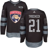 Adidas Florida Panthers #21 Vincent Trocheck Black 1917-2017 100th Anniversary Stitched NHL Jersey