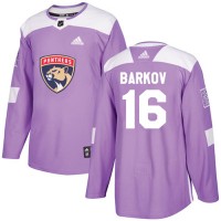Adidas Florida Panthers #16 Aleksander Barkov Purple Authentic Fights Cancer Stitched NHL Jersey