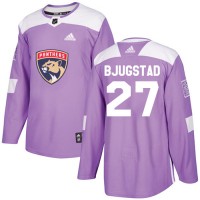 Adidas Florida Panthers #27 Nick Bjugstad Purple Authentic Fights Cancer Stitched NHL Jersey