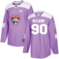 Adidas Florida Panthers #90 Jared McCann Purple Authentic Fights Cancer Stitched NHL Jersey