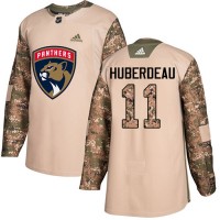 Adidas Florida Panthers #11 Jonathan Huberdeau Camo Authentic 2017 Veterans Day Stitched NHL Jersey