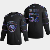 Florida Florida Panthers #52 MacKenzie Weegar Men's Nike Iridescent Holographic Collection NHL Jersey - Black