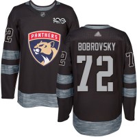 Adidas Florida Panthers #72 Sergei Bobrovsky Black 1917-2017 100th Anniversary Stitched NHL Jersey