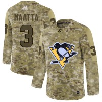 Adidas Pittsburgh Penguins #3 Olli Maatta Camo Authentic Stitched NHL Jersey