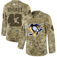 Adidas Pittsburgh Penguins #43 Conor Sheary Camo Authentic Stitched NHL Jersey