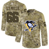 Adidas Pittsburgh Penguins #66 Mario Lemieux Camo Authentic Stitched NHL Jersey