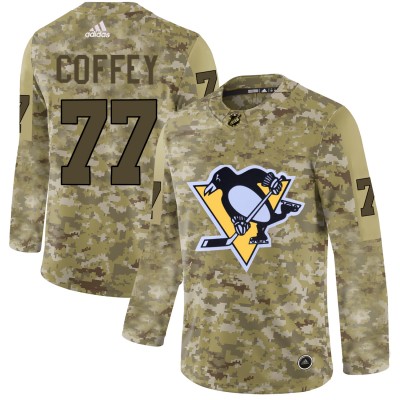 Adidas Pittsburgh Penguins #77 Paul Coffey Camo Authentic Stitched NHL Jersey