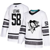 Adidas Pittsburgh Penguins #58 Kris Letang White Authentic 2019 All-Star Stitched NHL Jersey
