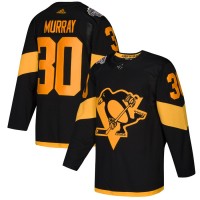 adidas Pittsburgh Penguins #30 Matt Murray Black 2019 NHL Stadium Series Authentic Stitched NHL Jersey