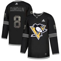 Adidas Pittsburgh Penguins #8 Brian Dumoulin Black Authentic Classic Stitched NHL Jersey