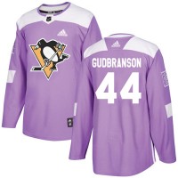 Adidas Pittsburgh Penguins #44 Erik Gudbranson Purple Authentic Fights Cancer Stitched NHL Jersey