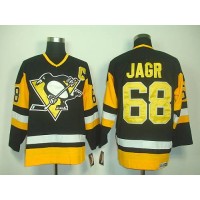 Pittsburgh Penguins #68 Jaromir Jagr Black CCM Throwback Stitched NHL Jersey