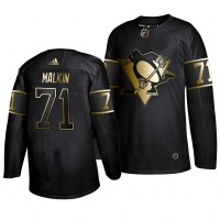 Adidas Pittsburgh Penguins #71 Evgeni Malkin Men's 2019 Black Golden Edition Authentic Stitched NHL Jersey