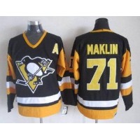 Pittsburgh Penguins #71 Evgeni Malkin Black CCM Throwback Stitched NHL Jersey