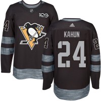 Adidas Pittsburgh Penguins #24 Dominik Kahun Black 1917-2017 100th Anniversary Stitched NHL Jersey