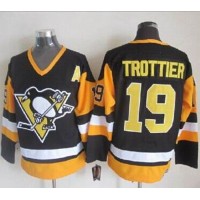 Pittsburgh Penguins #19 Bryan Trottier Black CCM Throwback Stitched NHL Jersey