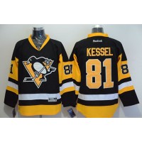 Pittsburgh Penguins #81 Phil Kessel Black Alternate Stitched NHL Jersey