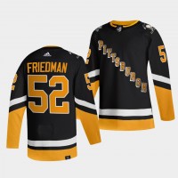 Adidas Pittsburgh Penguins #52 Mark Friedman Men's 2021-22 Alternate Authentic NHL Jersey - Black