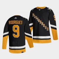 Adidas Pittsburgh Penguins #9 Evan Rodrigues Men's 2021-22 Alternate Authentic NHL Jersey - Black