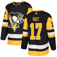 Adidas Pittsburgh Penguins #17 Bryan Rust Black Home Authentic Stitched NHL Jersey