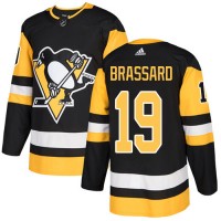 Adidas Pittsburgh Penguins #19 Derick Brassard Black Home Authentic Stitched NHL Jersey