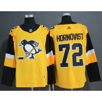 Adidas Pittsburgh Penguins #72 Patric Hornqvist Gold Alternate Authentic Stitched NHL Jersey