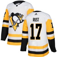 Adidas Pittsburgh Penguins #17 Bryan Rust White Road Authentic Stitched NHL Jersey