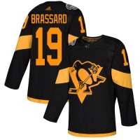 Adidas Pittsburgh Penguins #19 Derick Brassard Black Authentic 2019 Stadium Series Stitched NHL Jersey