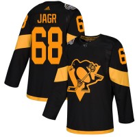 Adidas Pittsburgh Penguins #68 Jaromir Jagr Black Authentic 2019 Stadium Series Stitched NHL Jersey