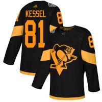 Adidas Pittsburgh Penguins #81 Phil Kessel Black Authentic 2019 Stadium Series Stitched NHL Jersey