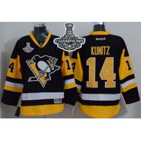 Pittsburgh Penguins #14 Chris Kunitz Black Alternate 2017 Stanley Cup Finals Champions Stitched NHL Jersey