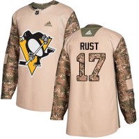 Adidas Pittsburgh Penguins #17 Bryan Rust Camo Authentic 2017 Veterans Day Stitched NHL Jersey
