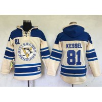 Pittsburgh Penguins #81 Phil Kessel Cream Sawyer Hooded Sweatshirt Stitched NHL Jersey