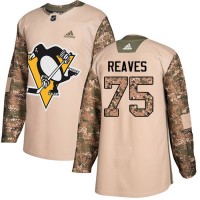 Adidas Pittsburgh Penguins #75 Ryan Reaves Camo Authentic 2017 Veterans Day Stitched NHL Jersey
