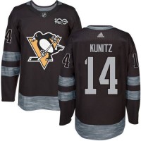 Adidas Pittsburgh Penguins #14 Chris Kunitz Black 1917-2017 100th Anniversary Stitched NHL Jersey