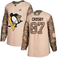 Adidas Pittsburgh Penguins #87 Sidney Crosby Camo Authentic 2017 Veterans Day Stitched NHL Jersey