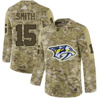 Adidas Nashville Predators #15 Craig Smith Camo Authentic Stitched NHL Jersey